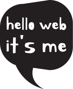 hello web it's me logo